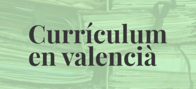 Currículum en valencià
